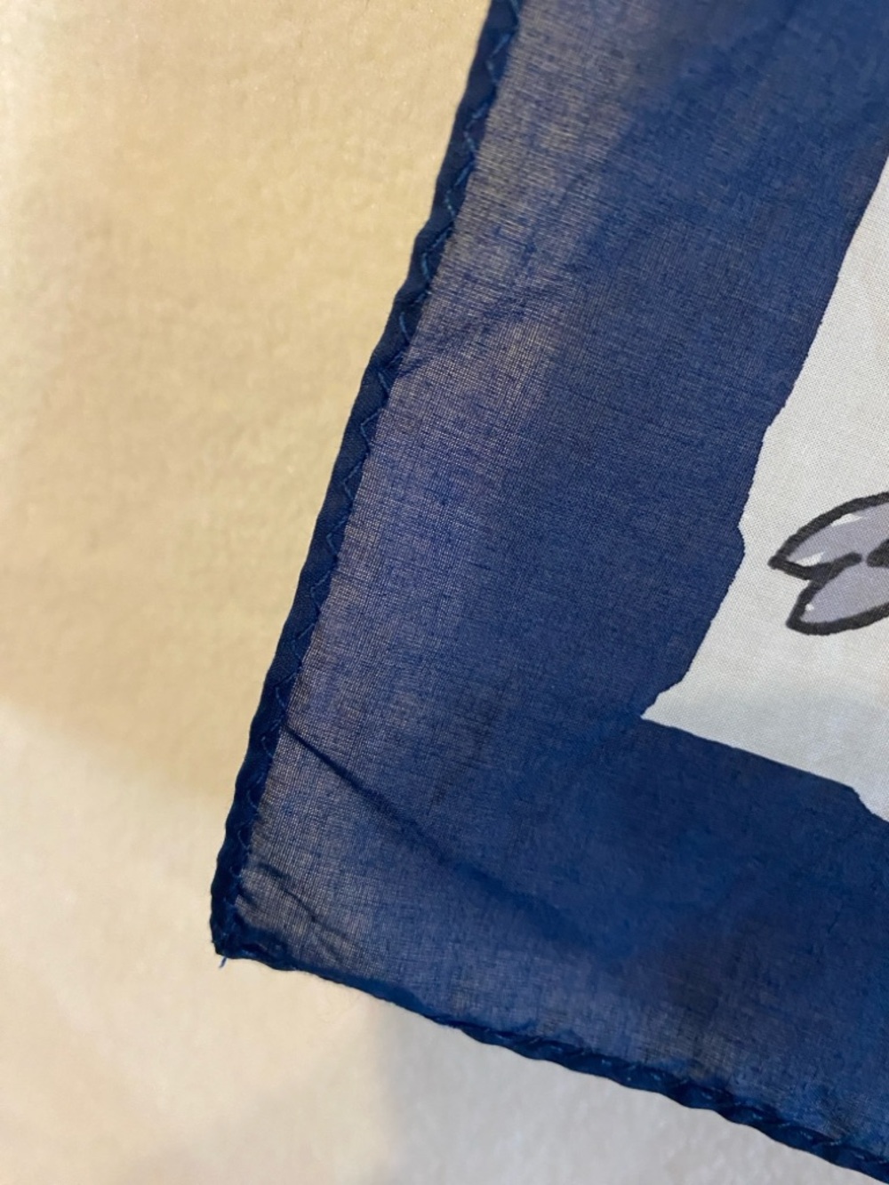 CAbi Carol Anderson 100% cotton scarf poppies #364 - Picture 3 of 9